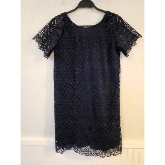 Madewell Lace Lyric Blue Dress - Picture 3 of 5